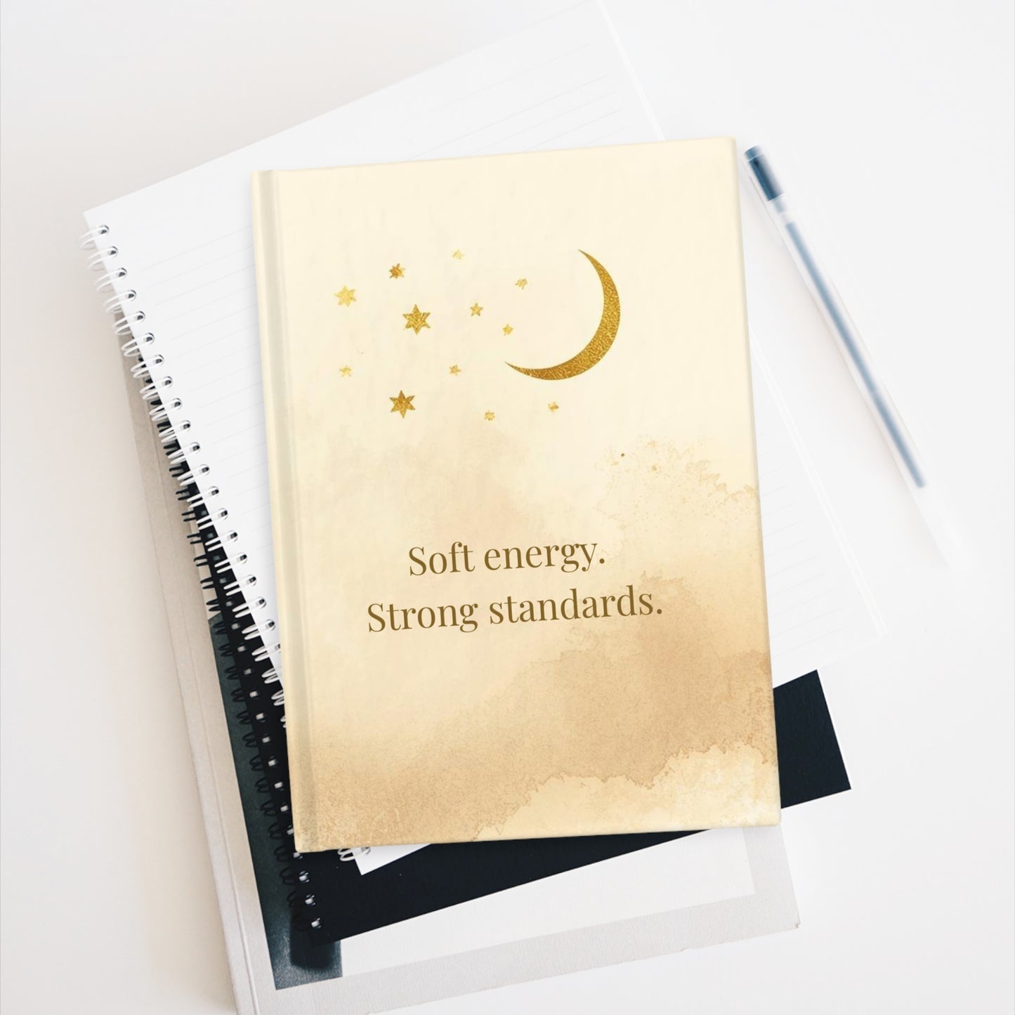 Soft energy. Strong standards. Journal | Ruled lined notebook