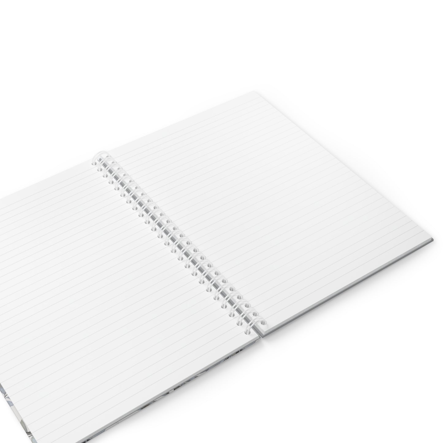 Be Still Floral Spiral Notebook | Inspirational Quote Journal, Grey Watercolor Flowers