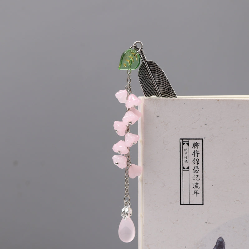 Cute Cartoon Metal Bookmark Pendant